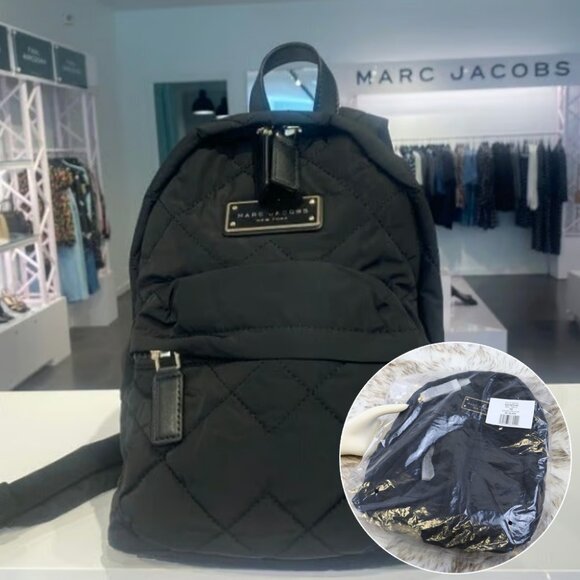 Marc Jacobs Quilted Nylon Mini Backpack M0016679-BLACK - Picture 1 of 11